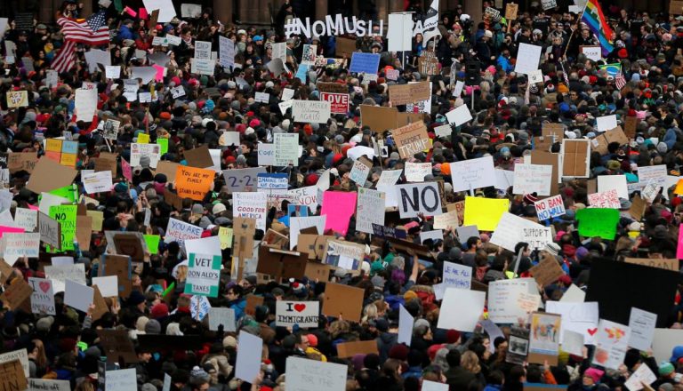 Protestas contra trump