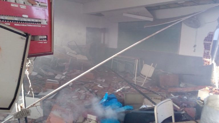 Explosion escuela Moreno 7