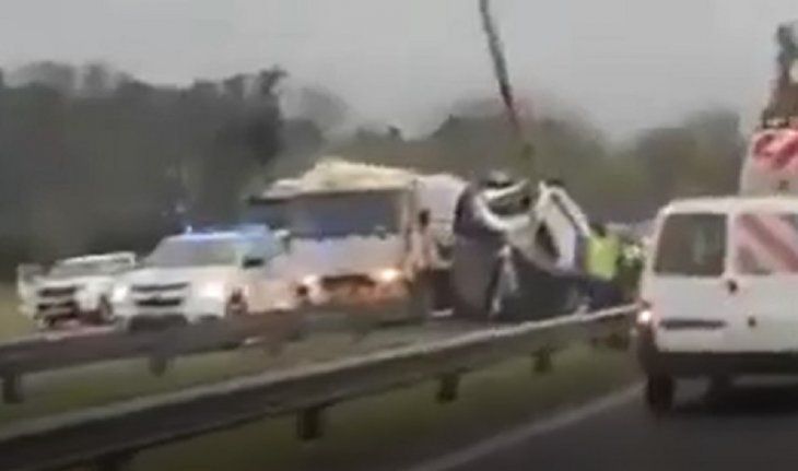 accidente la autopista ezeiza canuelas