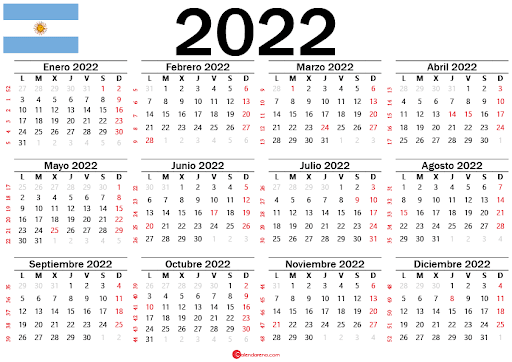 calendario 2022