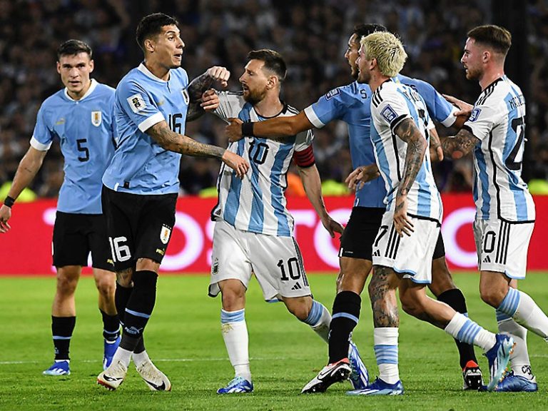 seleccion argentina messi de paul bombonera uruguay bielsa