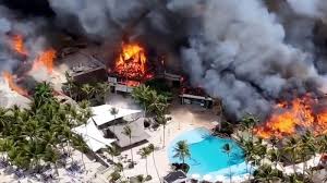 Los argentinos que vivieron el incendio en el hotel de República Dominicana:"Corrimos por nuestras vidas" 2 images incendio dominicaca