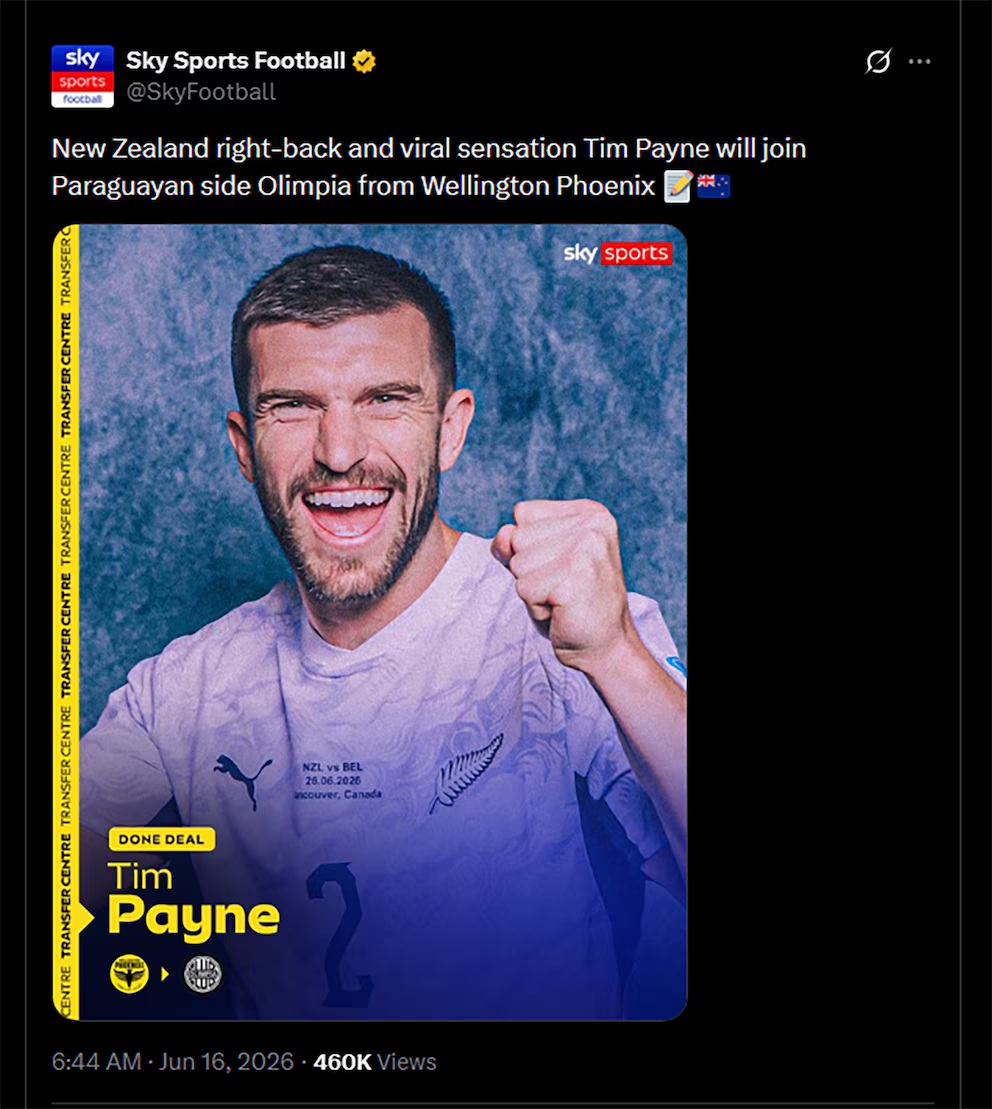 Del fenómeno viral del Mundial a la Copa Sudamericana: Tim Payne está a un paso de Olimpia 1 ohrbzl3ejnav3nfsjw4cc2flsa