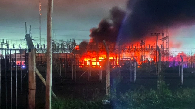 Un incendio en una subestación de Edelap dejó sin luz a gran parte de La Plata 1 edelap tolosa