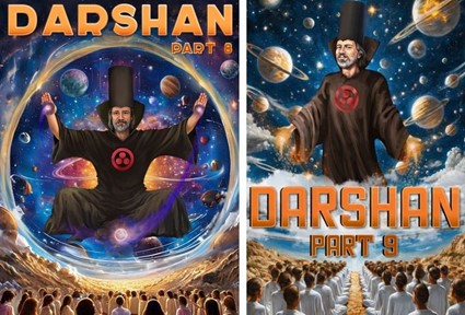 portadas de dos volumenes de los darshans