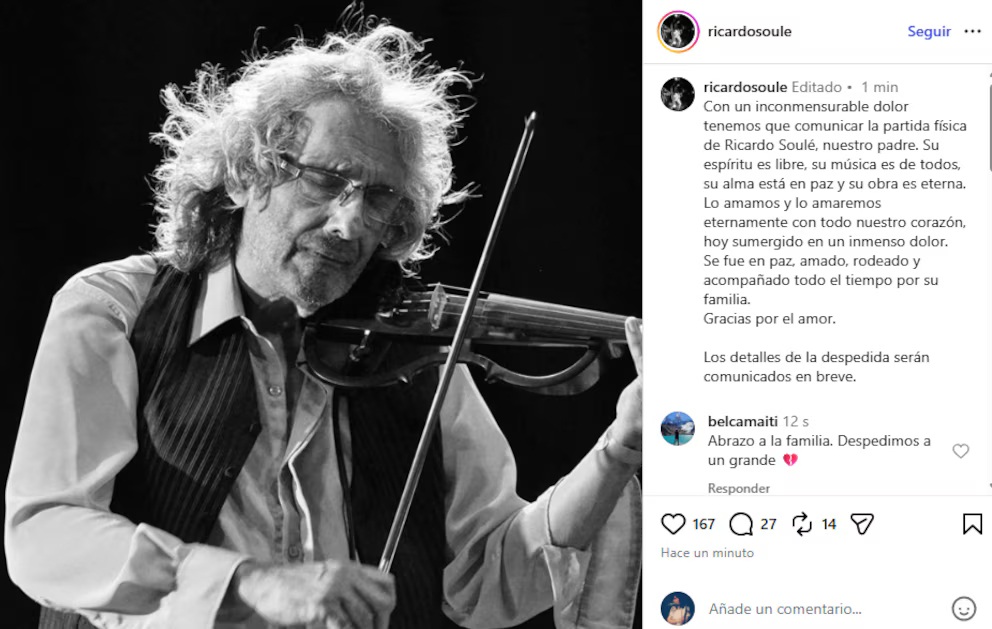 Murió Ricardo Soulé, fundador de Vox Dei y leyenda del rock argentino 1 3q7zpeke2jeydbjrl5ggmikvt4 1